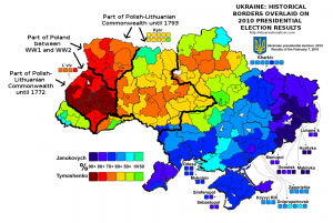Historical borders and the 2010 Ukrainian election map